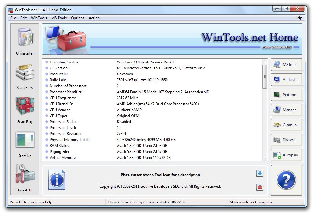 WinTools.net Home Edition